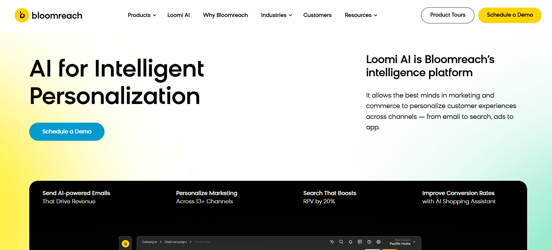 Bloomreach eCommerce personalization platform