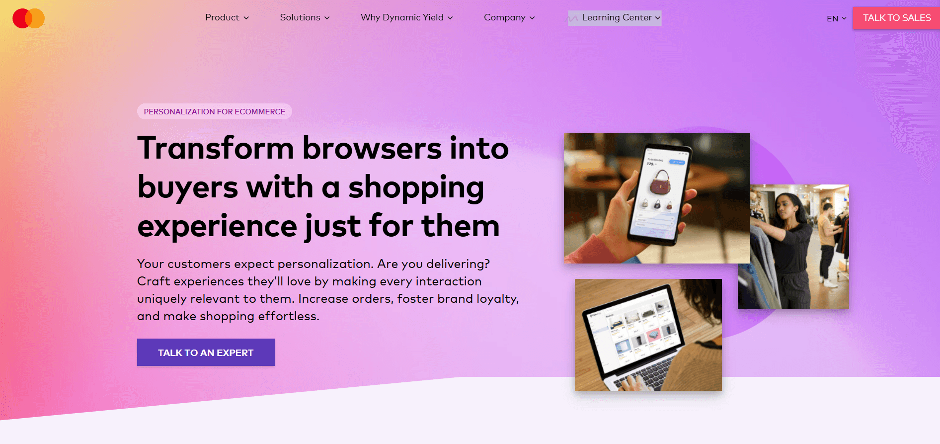 Dynamic Yield eCommerce personalization platform