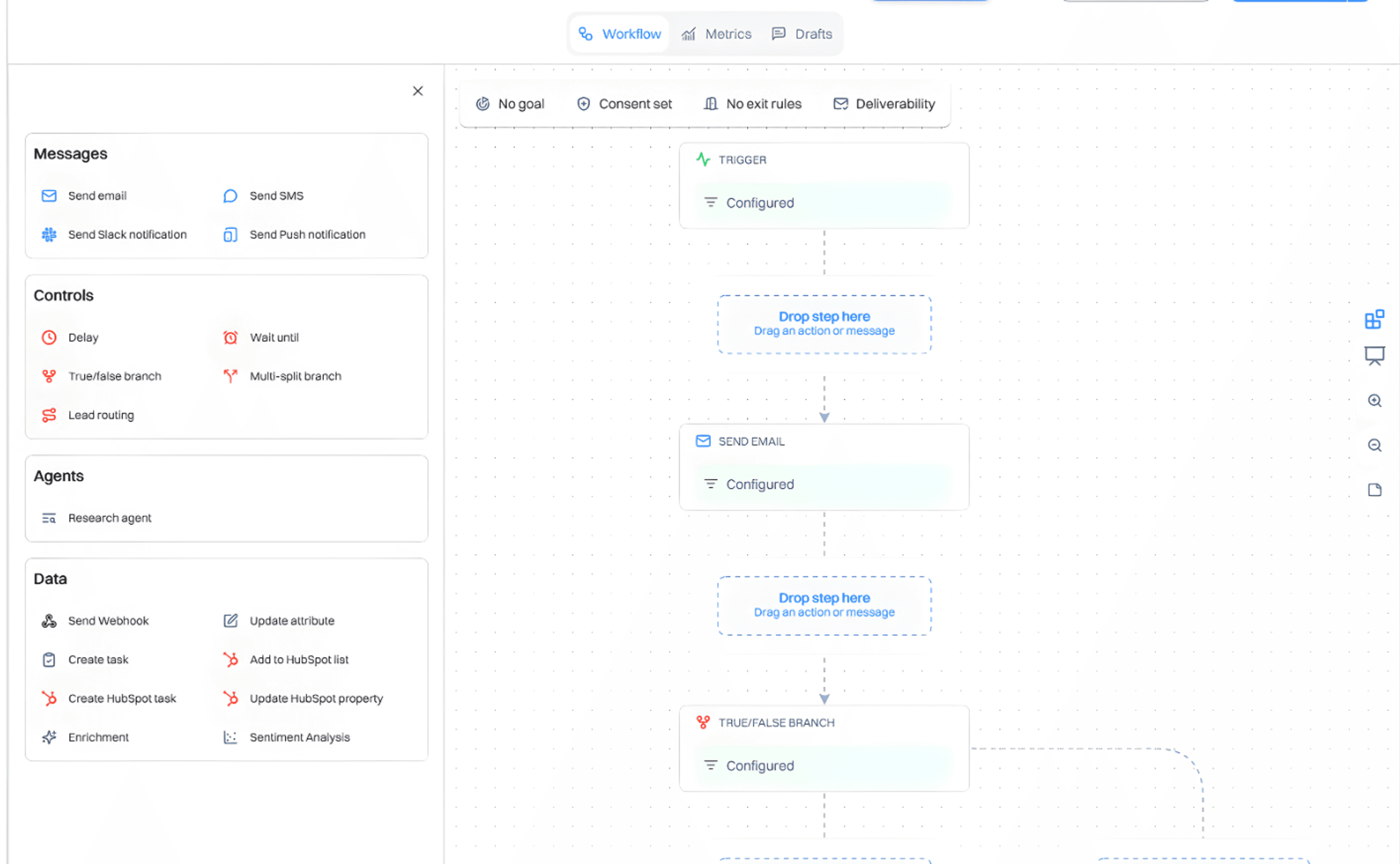 Step 4: Build the behavioral onboarding journey in Intempt Journey Builder
