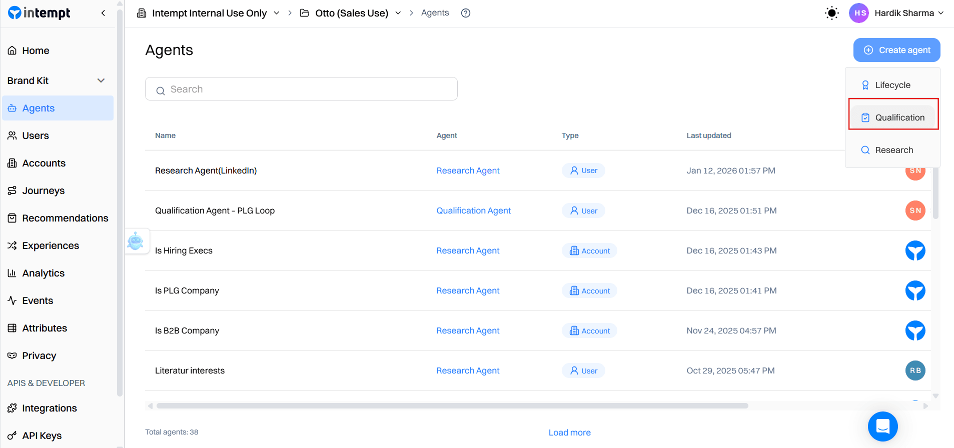 Step 2 - Create a Qualification Agent