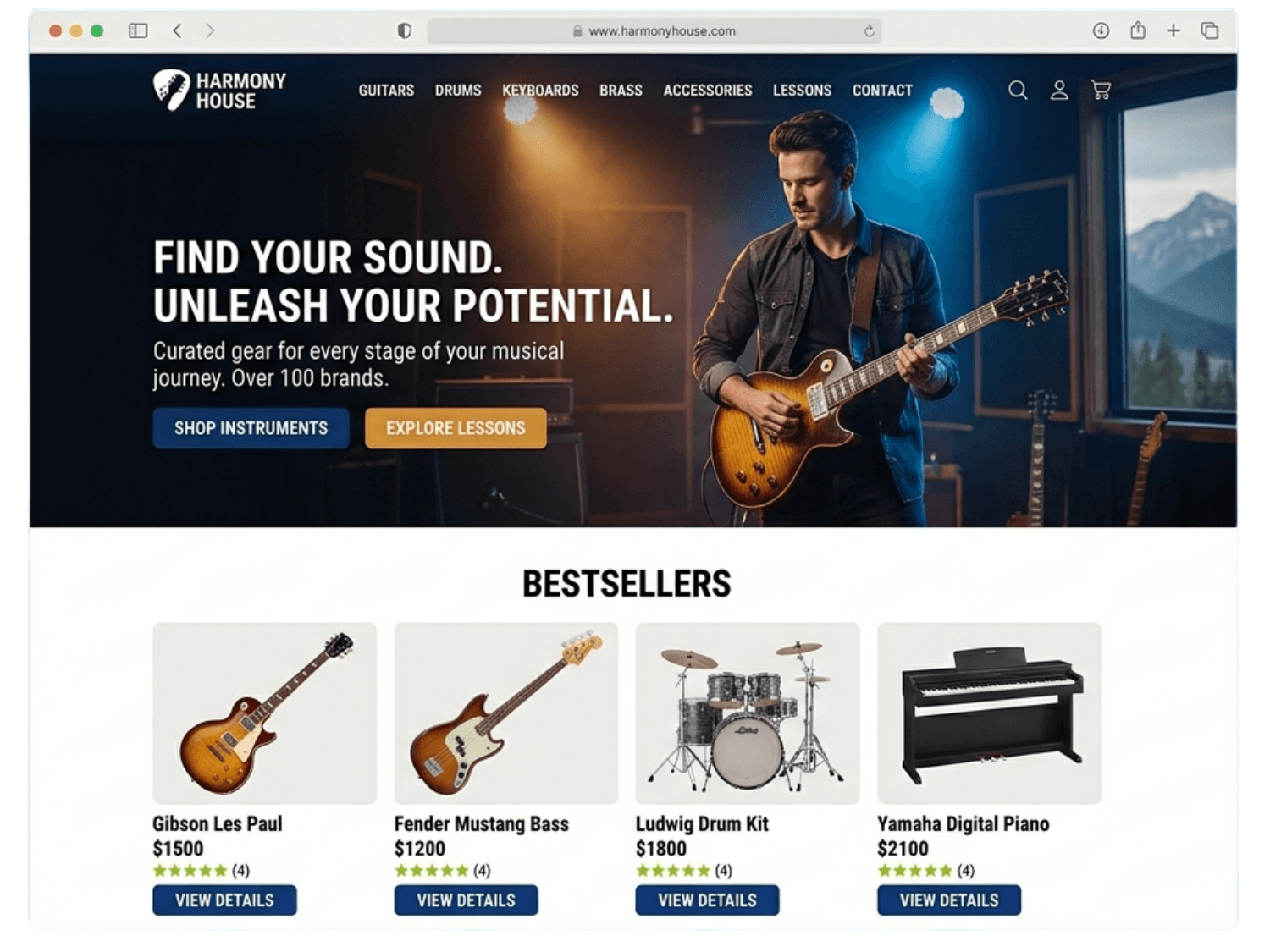 Landing page copy generator with brand voice rules