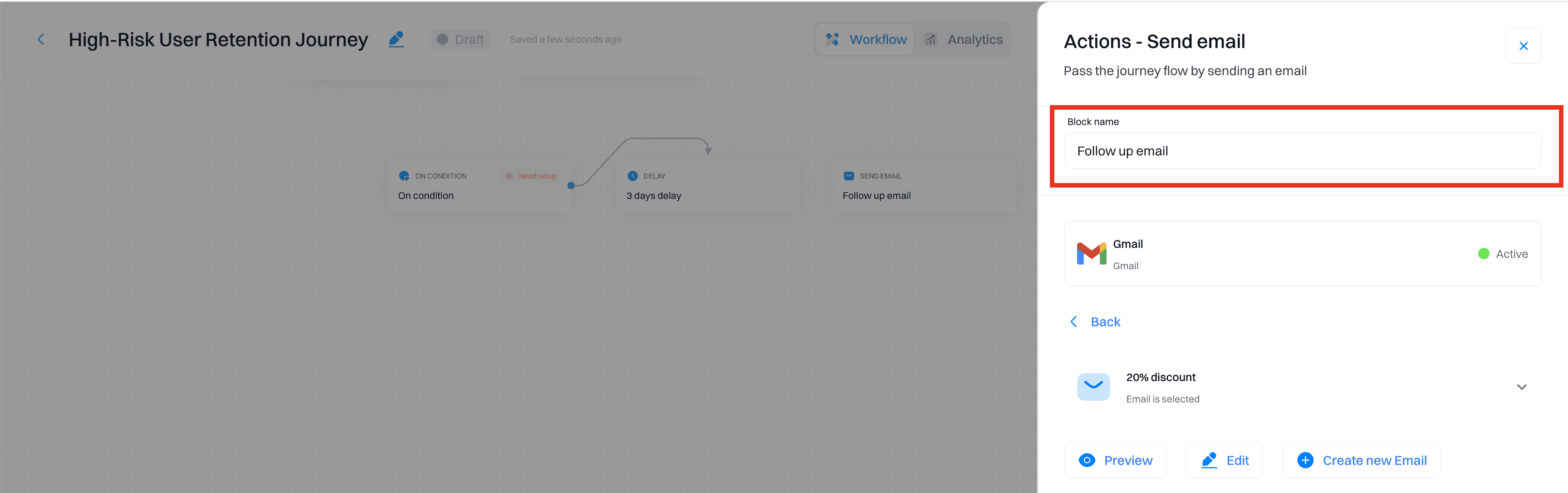 Email engagement condition