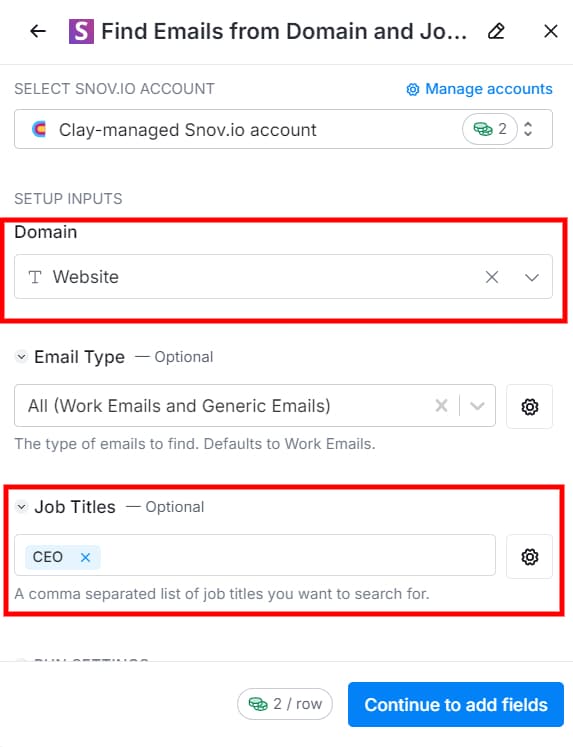 Map the Job Titles