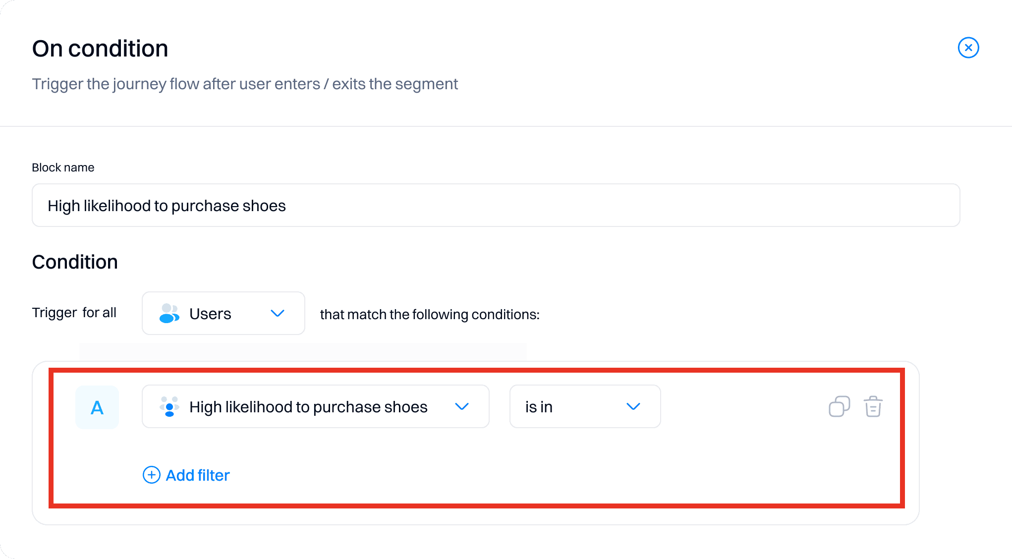 Define journey trigger