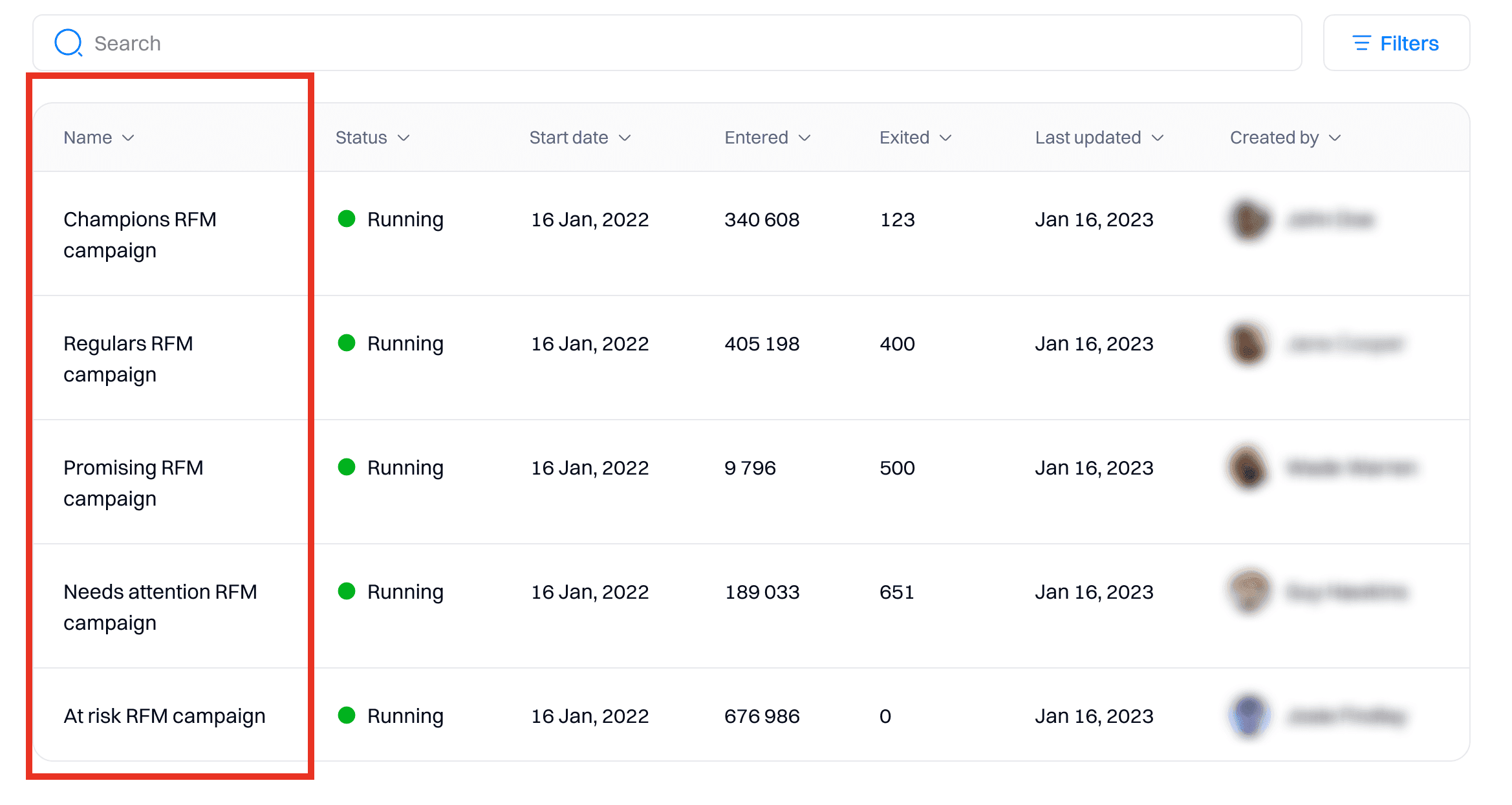 Multiple Journeys for Segments
