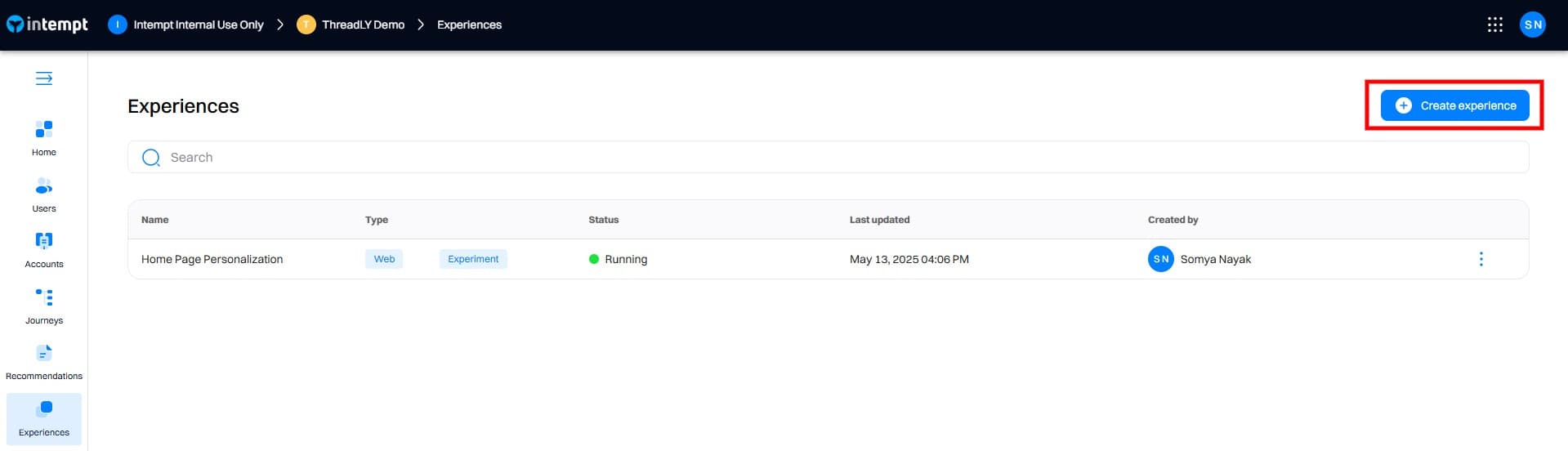 Create Personalization Campaign