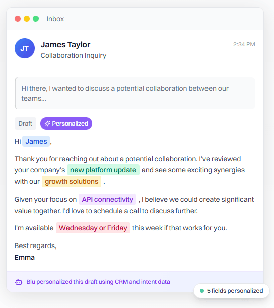 Copy, snippets, and personalization that stay consistent