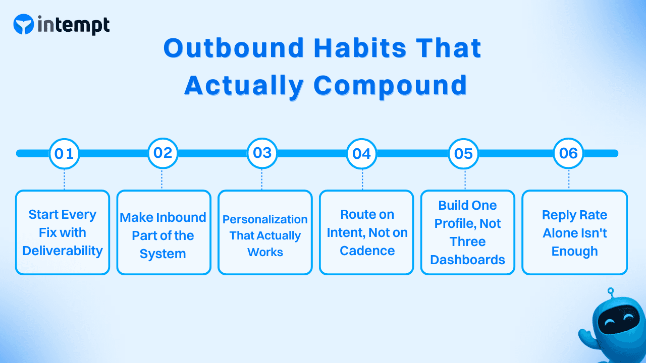 Outbound habits that actually compound over time