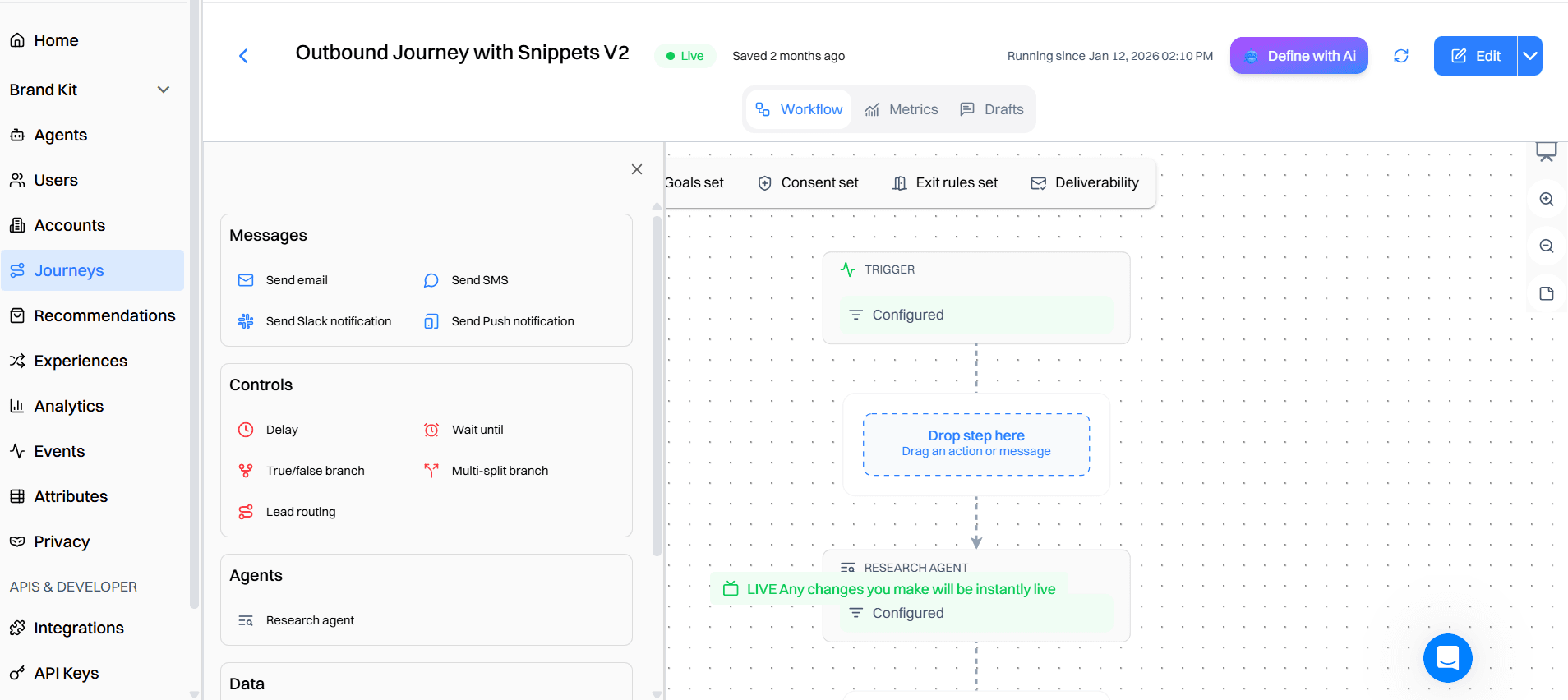 Step 5: Turn intent signals into outreach with Intempt Journeys