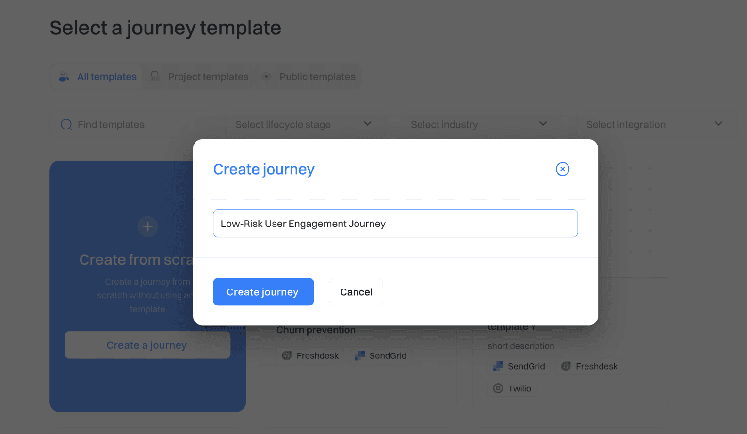 Low-risk journey