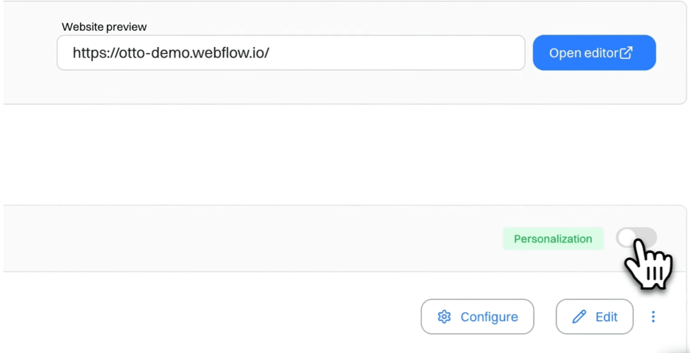 Step 3 - Set up personalizations