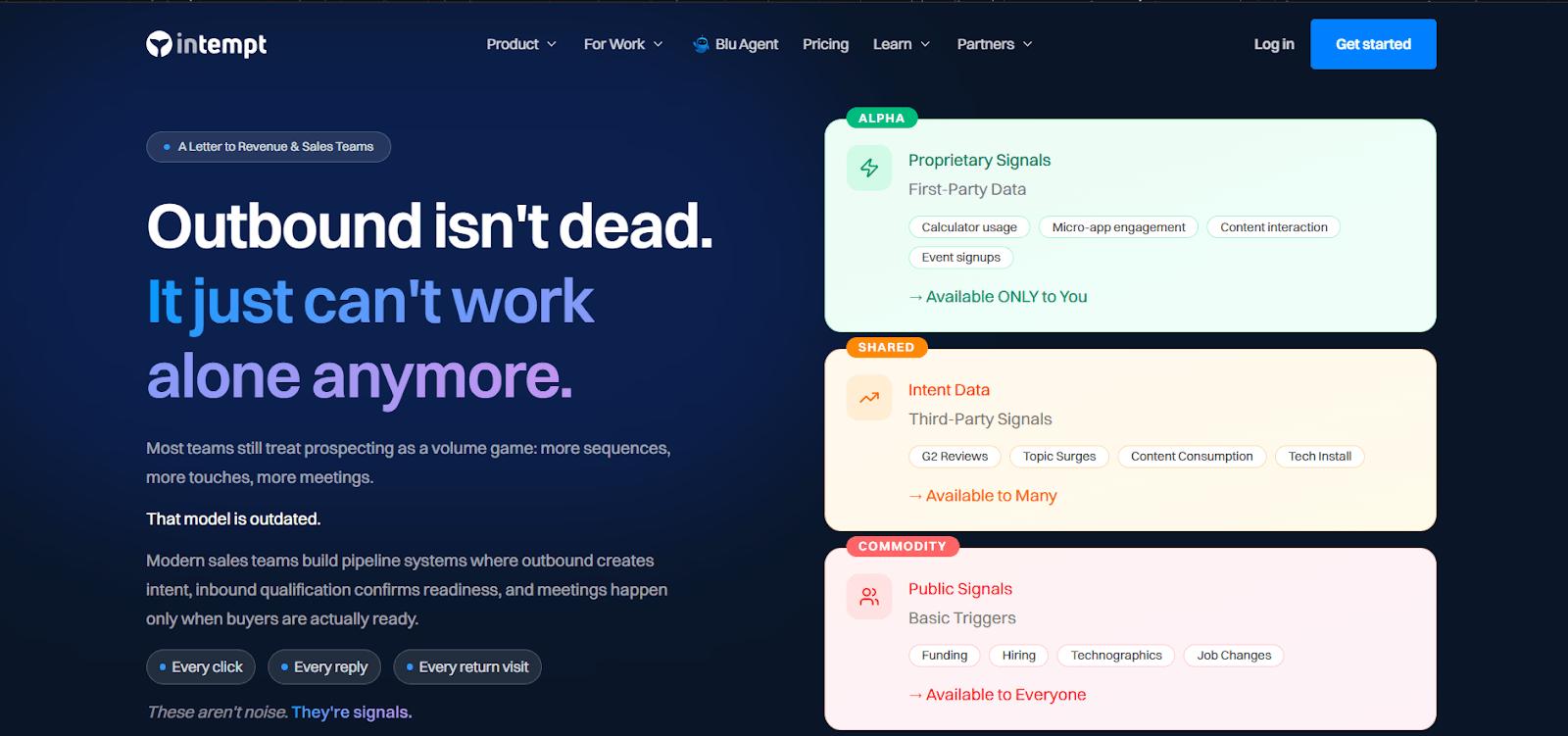 Intempt agentic sales platform