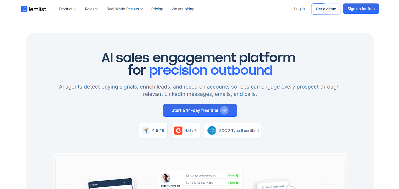 Lemlist cold email platform